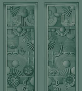 Greenhouse Gathering Window Mural by Moooi Forest Green Greenhouse Gathering Window Mural by Moooi Forest Green