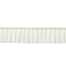 Greer Pleated Border Trimming by Samuel & Sons Pearl Greer Pleated Border Trimming by Samuel & Sons Pearl