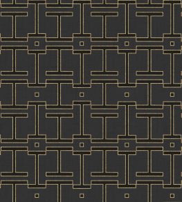 Grid Wallpaper by Coordonne Slate Grid Wallpaper by Coordonne Slate
