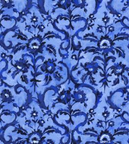 Guerbois Fabric by Designers Guild Cobalt Guerbois Fabric by Designers Guild Cobalt