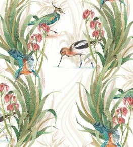 Halcyon Fabric by Osborne & Little Coral Halcyon Fabric by Osborne & Little Coral