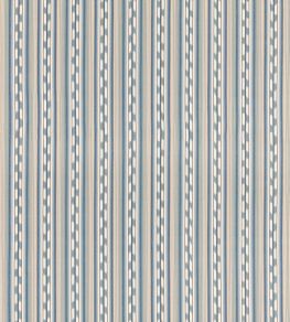 Halki Stripe Fabric by GP & J Baker Blue Halki Stripe Fabric by GP & J Baker Blue