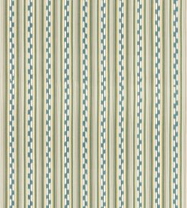 Halki Stripe Fabric by GP & J Baker Emerald/Blue Halki Stripe Fabric by GP & J Baker Emerald/Blue