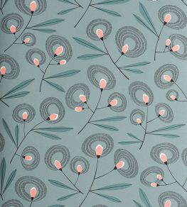 Halo Flower Wallpaper by MissPrint Misty Blue Halo Flower Wallpaper by MissPrint Misty Blue