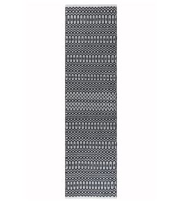 Halsey Runner Rug by Asiatic Black Halsey Runner Rug by Asiatic Black