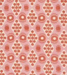 Hamilton Ikat Fabric by Schumacher Pink And Tangerine Hamilton Ikat Fabric by Schumacher Pink And Tangerine