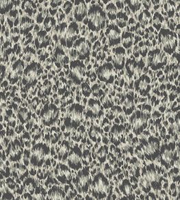 Hand Painted Leopard Wallpaper by Cole & Son Grey & Metallic Silver Hand Painted Leopard Wallpaper by Cole & Son Grey & Metallic Silver