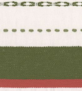 Handwerklich Fabric by MINDTHEGAP White/Red/Green Handwerklich Fabric by MINDTHEGAP White/Red/Green