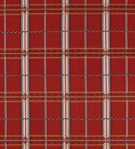 Hanover Check Fabric by Morris & Co Madder Hanover Check Fabric by Morris & Co Madder