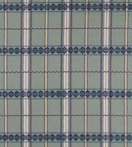 Hanover Check Fabric by Morris & Co Teal/Indigo Hanover Check Fabric by Morris & Co Teal/Indigo