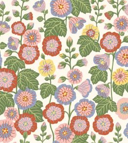 Happy Hollyhocks Wallpaper by Borastapeter Day