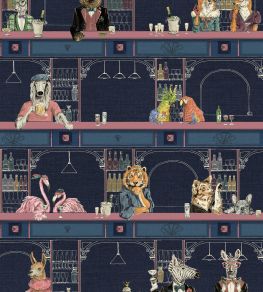 Happy Hour Wallpaper by Brand McKenzie Midnight Pink Happy Hour Wallpaper by Brand McKenzie Midnight Pink