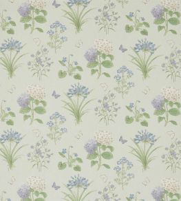 Harebells & Violets Fabric by Sanderson Sorrel/Sky Blue