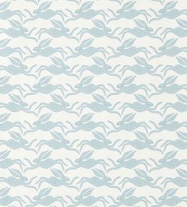Hares Wallpaper by Scion Coast Blue Hares Wallpaper by Scion Coast Blue