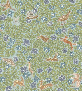 Haresfield Walk Wallpaper by Josephine Munsey Blue Haresfield Walk Wallpaper by Josephine Munsey Blue