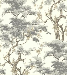 Harewood Wallpaper by 1838 Wallcoverings Grey