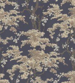 Harewood Wallpaper by 1838 Wallcoverings Navy Blue Harewood Wallpaper by 1838 Wallcoverings Navy Blue