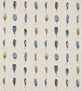 Limosa Fabric by Harlequin Indigo/Mustard/Stone Limosa Fabric by Harlequin Indigo/Mustard/Stone