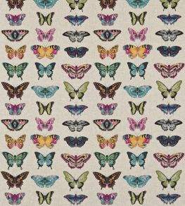 Papilio Fabric by Harlequin Flamingo/Papaya/Loganberry