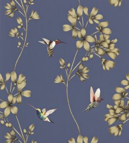 Amazilia Wallpaper by Harlequin Indigo Amazilia Wallpaper by Harlequin Indigo