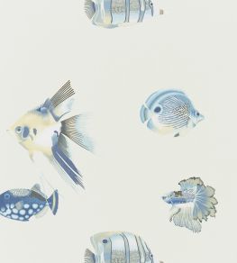Kamanu Wallpaper by Harlequin Indigo/Pebble Kamanu Wallpaper by Harlequin Indigo/Pebble