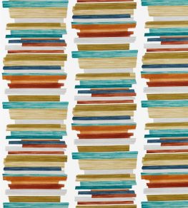 Calcine Fabric by Harlequin Paprika / Teal / Olive Calcine Fabric by Harlequin Paprika / Teal / Olive