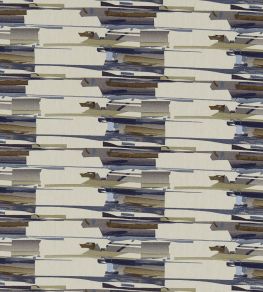 Zeal Fabric by Harlequin Old Navy, Denim, Tan