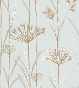 Gardinum Wallpaper by Harlequin Seafoam, Chalk, Gold