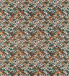 Boka Fabric by Harlequin Sapphire/Russet/Gold Boka Fabric by Harlequin Sapphire/Russet/Gold