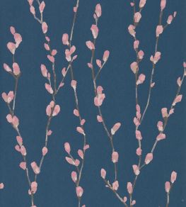Salice Wallpaper by Harlequin Rose/Navy Salice Wallpaper by Harlequin Rose/Navy