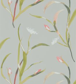 Saona Wallpaper by Harlequin Coral/Silver Saona Wallpaper by Harlequin Coral/Silver
