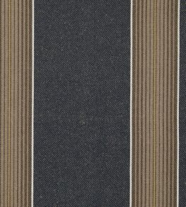 Hastings Stripe Fabric by Ian Mankin Dark Navy/Browns Hastings Stripe Fabric by Ian Mankin Dark Navy/Browns