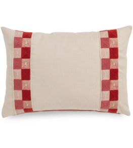 Hatchett Linen Cushion 35 x 50cm by James Hare Pink/Orange Hatchett Linen Cushion 35 x 50cm by James Hare Pink/Orange