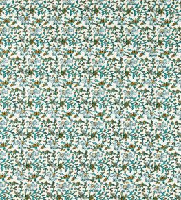 Hathi Embroidery Fabric by Clarke & Clarke Teal Hathi Embroidery Fabric by Clarke & Clarke Teal