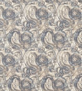 Hatoum Jacquard Fabric by Clarke & Clarke Ink