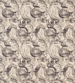 Hatoum Jacquard Fabric by Clarke & Clarke Noir