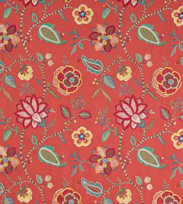 Havana Fabric by Jane Churchill Bright Red/Multi