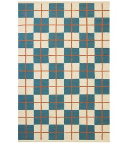 Haveli Rug by Chhatwal & Jonsson Heaven Blue/Light Khaki/Rust