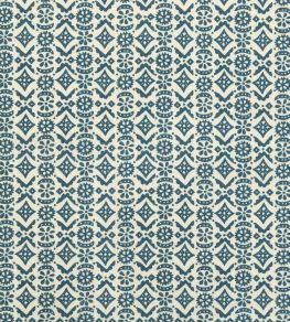 Hawelka Fabric by Volga Linen Oyster/Prussian Blue Hawelka Fabric by Volga Linen Oyster/Prussian Blue