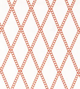 Hayloft Embroidery Fabric by Scion Tomato Hayloft Embroidery Fabric by Scion Tomato