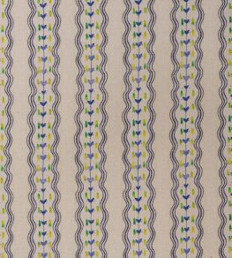 Hearty Fabric by Andrew Martin Indigo Hearty Fabric by Andrew Martin Indigo