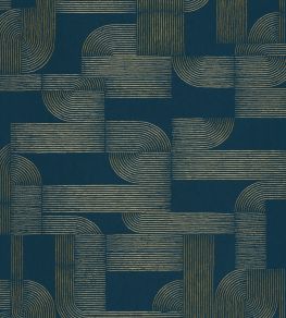 Hector Wallpaper by Casamance Petrole / Dore Hector Wallpaper by Casamance Petrole / Dore