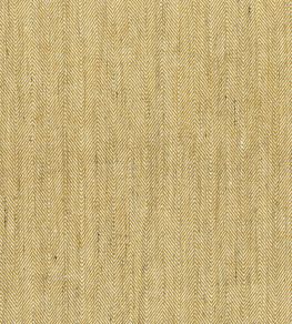 Hedgerow Herringbone Fabric by Ian Mankin Chanterelle