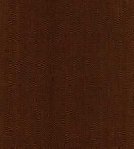 Hedgerow Herringbone Fabric by Ian Mankin Sweet Chestnut