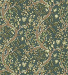 Hedgerow Wallpaper by Josephine Munsey Teal