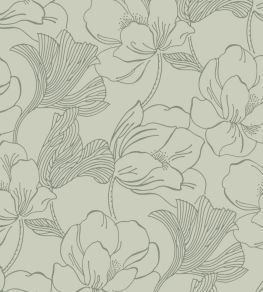 Helleborus Wallpaper by Farrow & Ball Eddy / Card Room Green Helleborus Wallpaper by Farrow & Ball Eddy / Card Room Green
