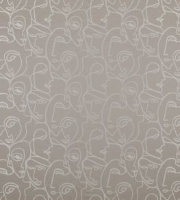 Henri Fabric by Ashley Wilde Silver Henri Fabric by Ashley Wilde Silver