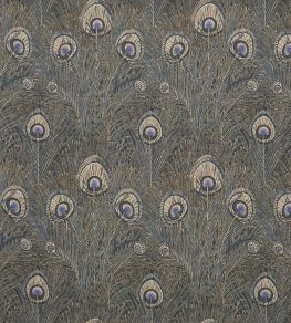 Hera Feather in Vintage Velvet Fabric by Liberty Lapis