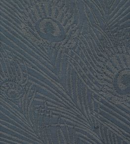 Hera Plume in Dyed Jacquard Fabric by Liberty Pewter Blue