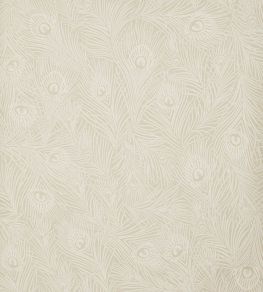 Hera Plume Wallpaper by Liberty Pewter White Hera Plume Wallpaper by Liberty Pewter White
